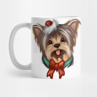 Cute Yorkshire Terrier Drawing Mug